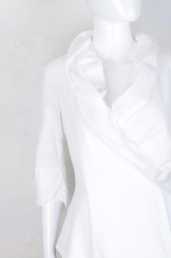 Vintage Vivienne Westwood Gold label ruffle white