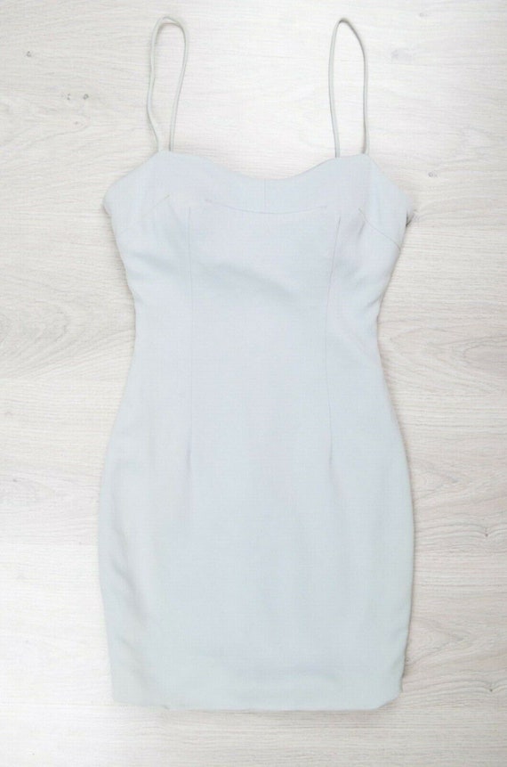 Vintage Dolce Gabbana bodycon blue mini dress size