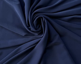 Crepe Fabric By The Yard: 15% Elastane, Elegant Drape