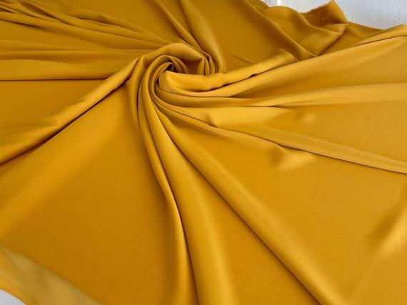 Crepe Fabric: Medium Weight Polyester Elastane Blend, Dressmaking Fabric