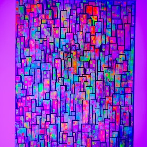 UV Blacklight Art Psychedelic Neon | City Painting Lights