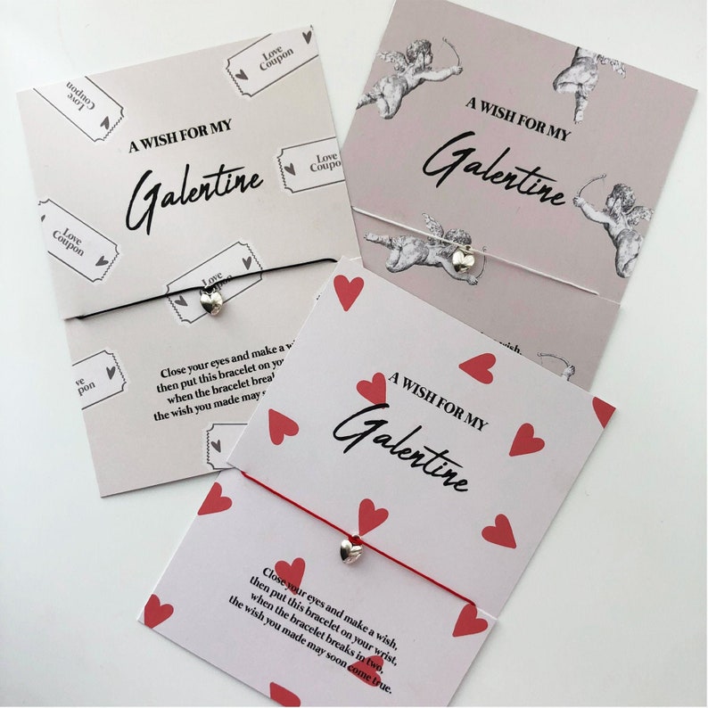 Galentine's Day Gift Idea - Customisable Galentine's Wish Bracelet