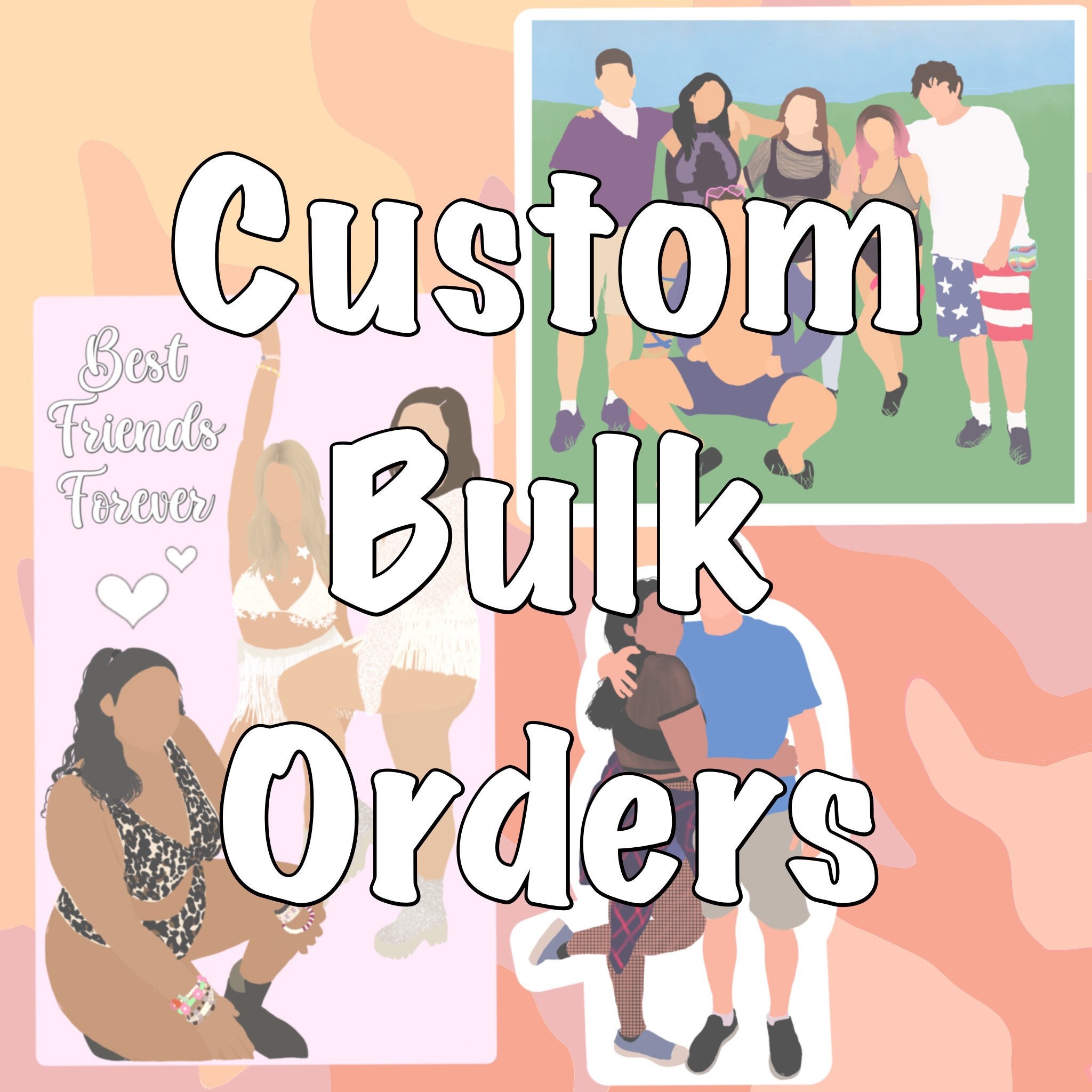 Custom Bulk Order Waterproof Stickers and Labels Etsy