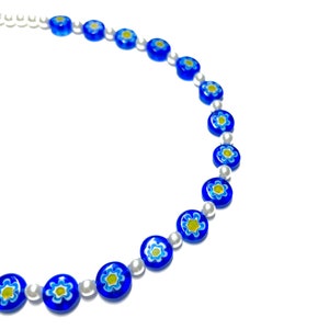 Harry Styles Inspired Necklace Golden Music Video Necklace Blue