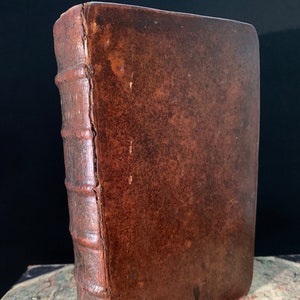 Scarce Antiquarian Book On Death and On The Judgement printed in 1696 Sherlock Guillaume in French Leather bound and includes two volumes