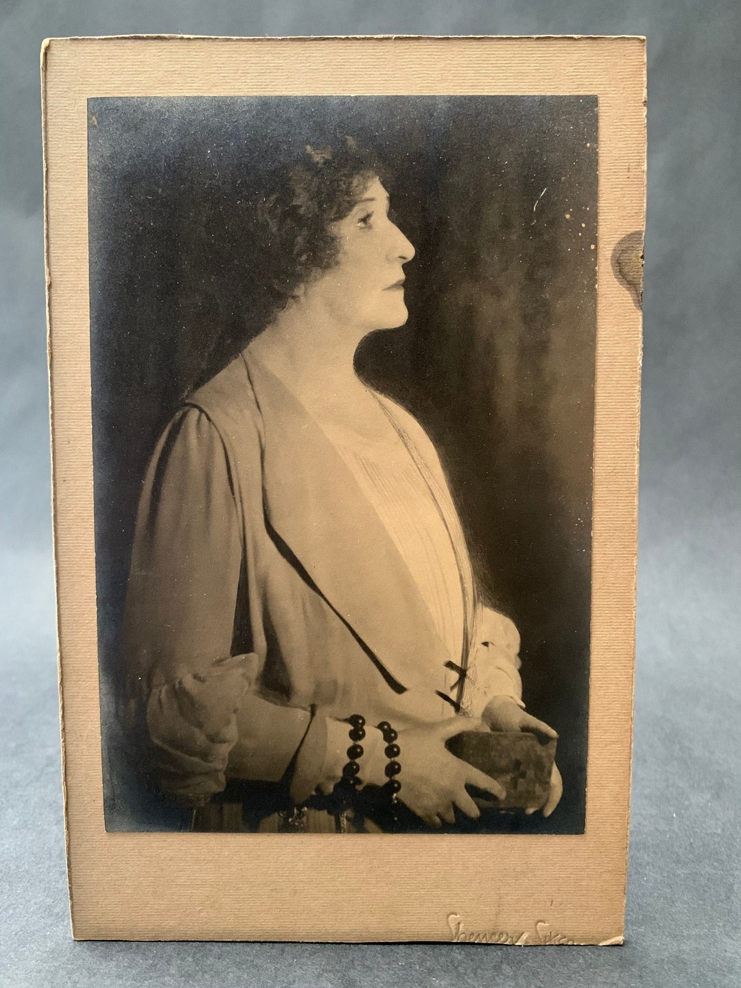 Dame Nellie Melba Circa 1920 Rare Genuine Antique Gelatin Silver