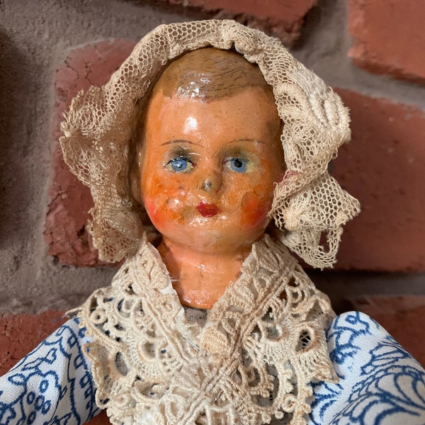 Paper Mache Doll Etsy