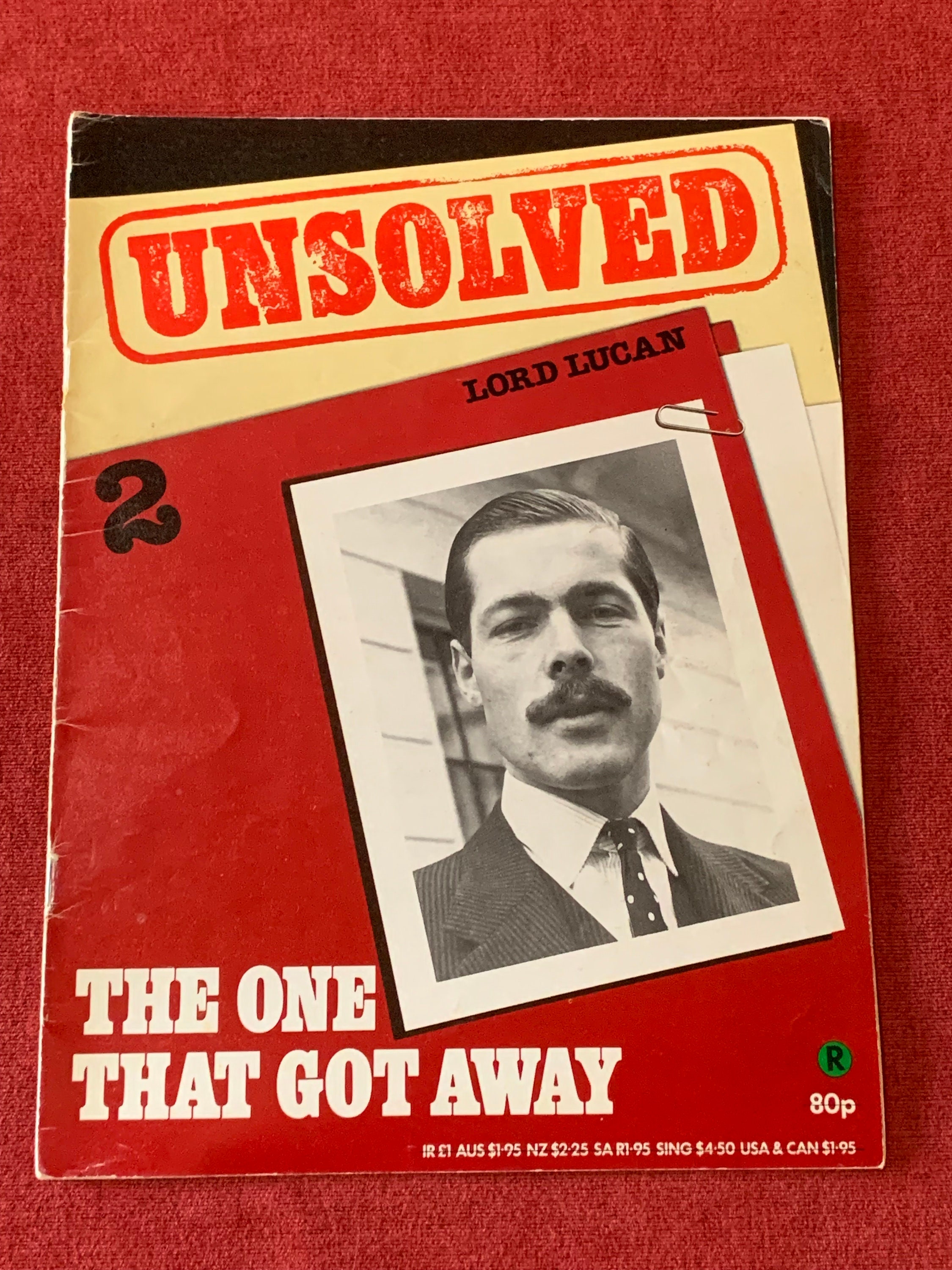 Three X Vintage True Crime Magazines UNSOLVED Volume 1 Issues image