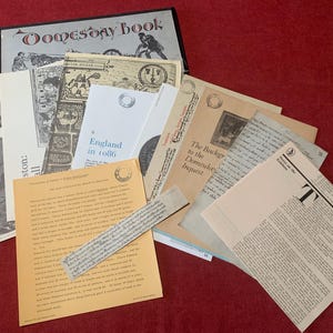 Domesday Book Jackdaw No. 39 a collection of documents in folder Ex-library (incomplete some missing documents)