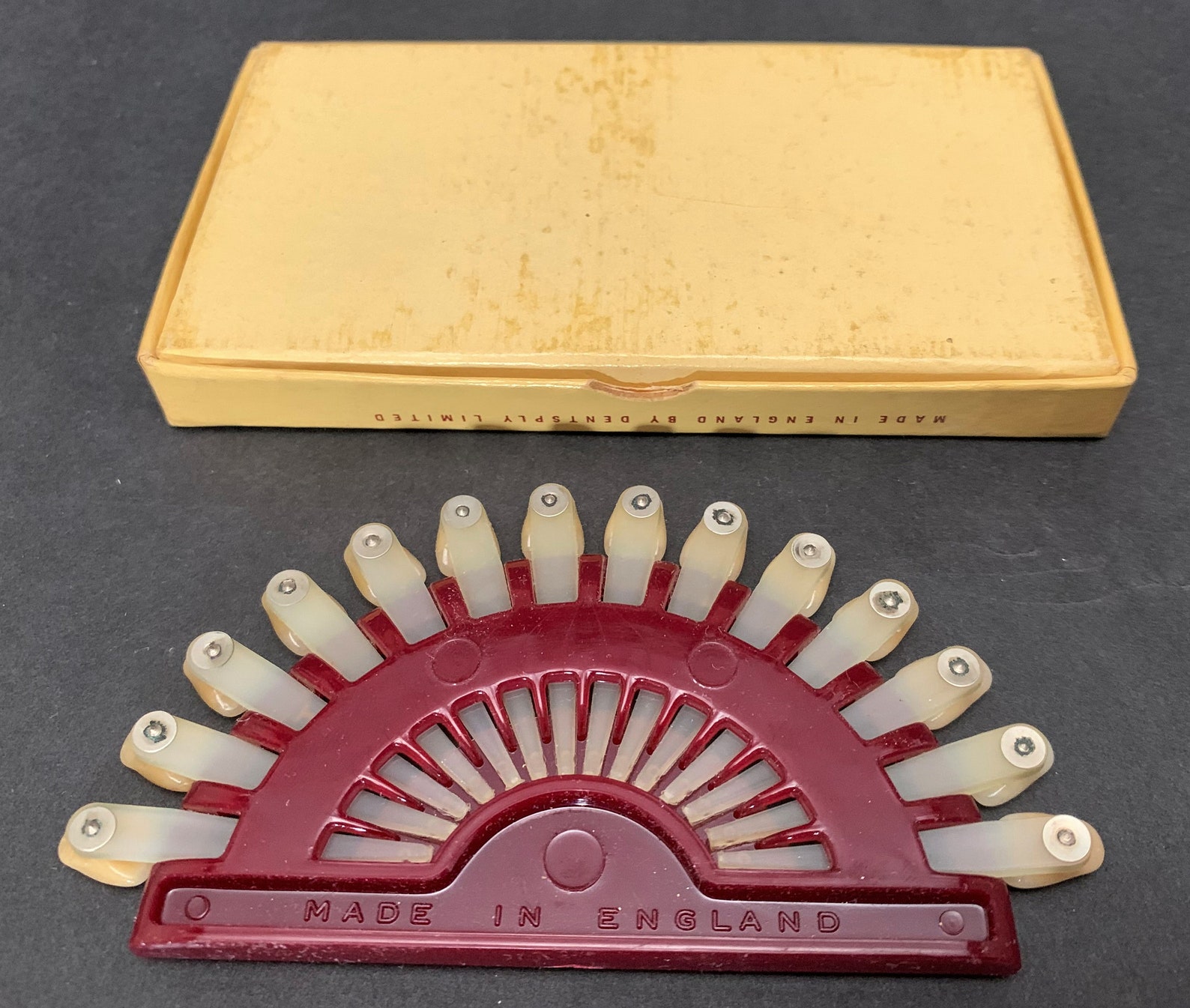 Vintage dental tool with porcelain teeth in original box Etsy
