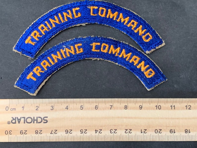 Original WWII US Military Shoulder Patches Training Command Set of Two ...