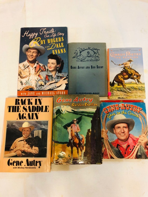 Set of Vintage Gene Autry/Cowboy Books 19502-1990s 6 total | Etsy