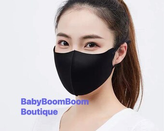 Comfortable Ice silk cotton winter reusable washable adjustable anti-fog refreshing effect adult face mask