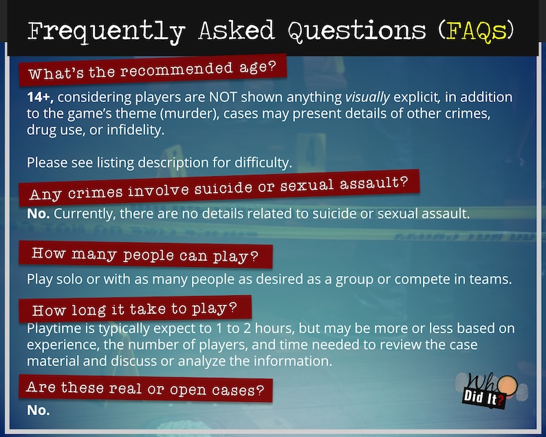 Detective Case File Game INSTANT DOWNLOAD Solve a Cold Case Etsy