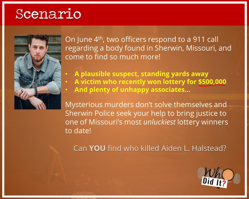 INSTANT DOWNLOAD Case File Detective Game, Printable PDF Murder Mystery ...