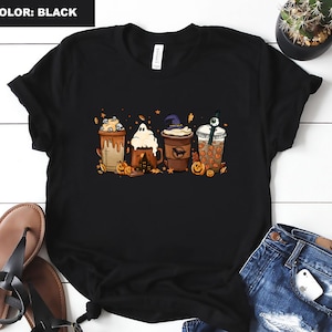 Halloween Horror Coffee Comfort Colors, Horror Movie Coffee Shirt,Halloween Sweatshirt, Spooky Season, Coffee Shirt