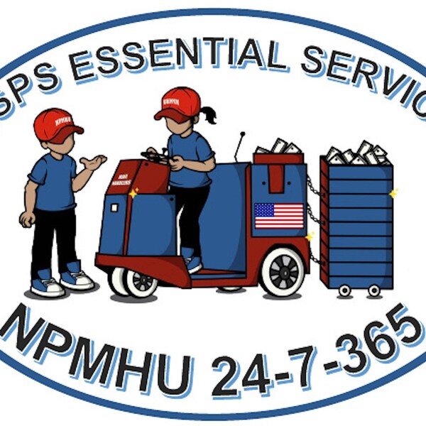 Usps Mail Handler Patch Etsy