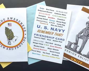 Navy Shipmate Card Package Acronyms Chief Petty Officer Suicide Prevention Haze Gray Underway Nautical Sea Duty Service Senior Leaders USN