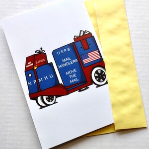 US Mail Handler Grußkarte USPS Tow Motor Fahrer Arbeits Union Vollzeit Flexible Post Norfolk Iowa Idaho Carolina Virginia San Francisco