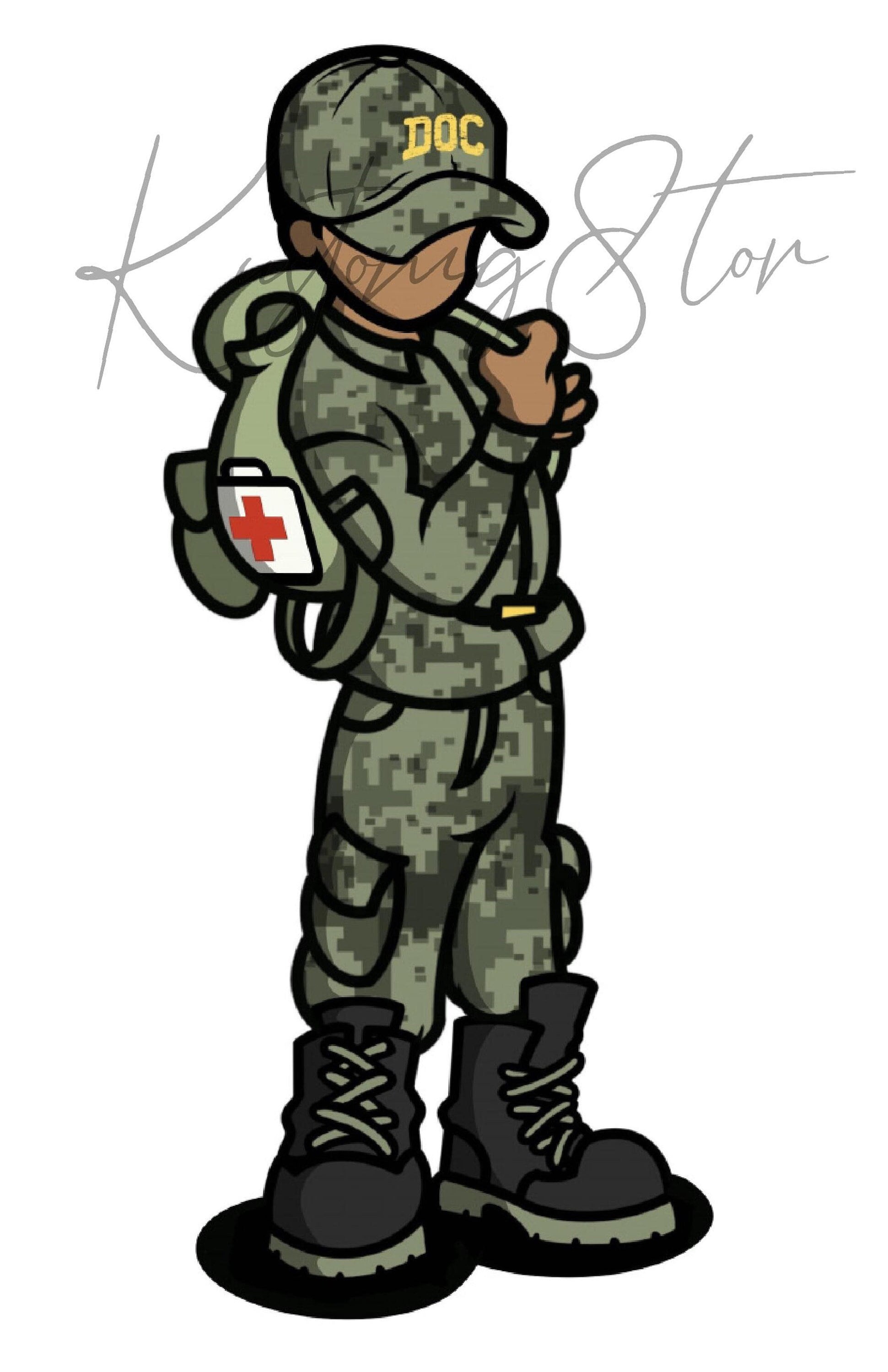 Medical 'doc' Sticker 5-pack: Military EMT, Corpsman, First Aid - Etsy