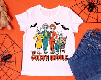 Golden Ghouls Halloween PNG: Zombie Squad Design (Digital Download