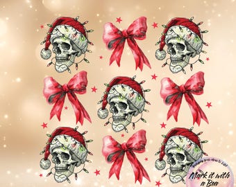 Christmas Skull PNG Bundle: Sarcastic Holiday Clipart (Digital Download)