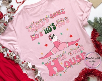 Funny Twerking Santa Christmas PNG, Pink Xmas Vibes (Digital Download)
