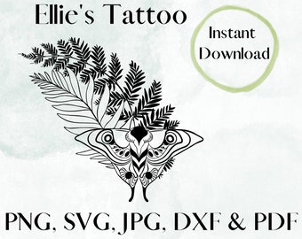 エリーのタトゥー（png、svg、jpg、dxf、pdf）
