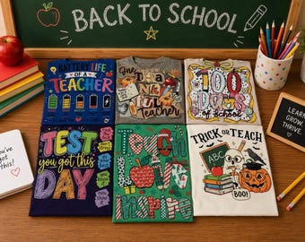 Teacher School Year T-Shirt Bundle (6 T-Shirts)