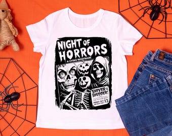 Night of Horrors PNG: Halloween Shirt Design (Digital Download)