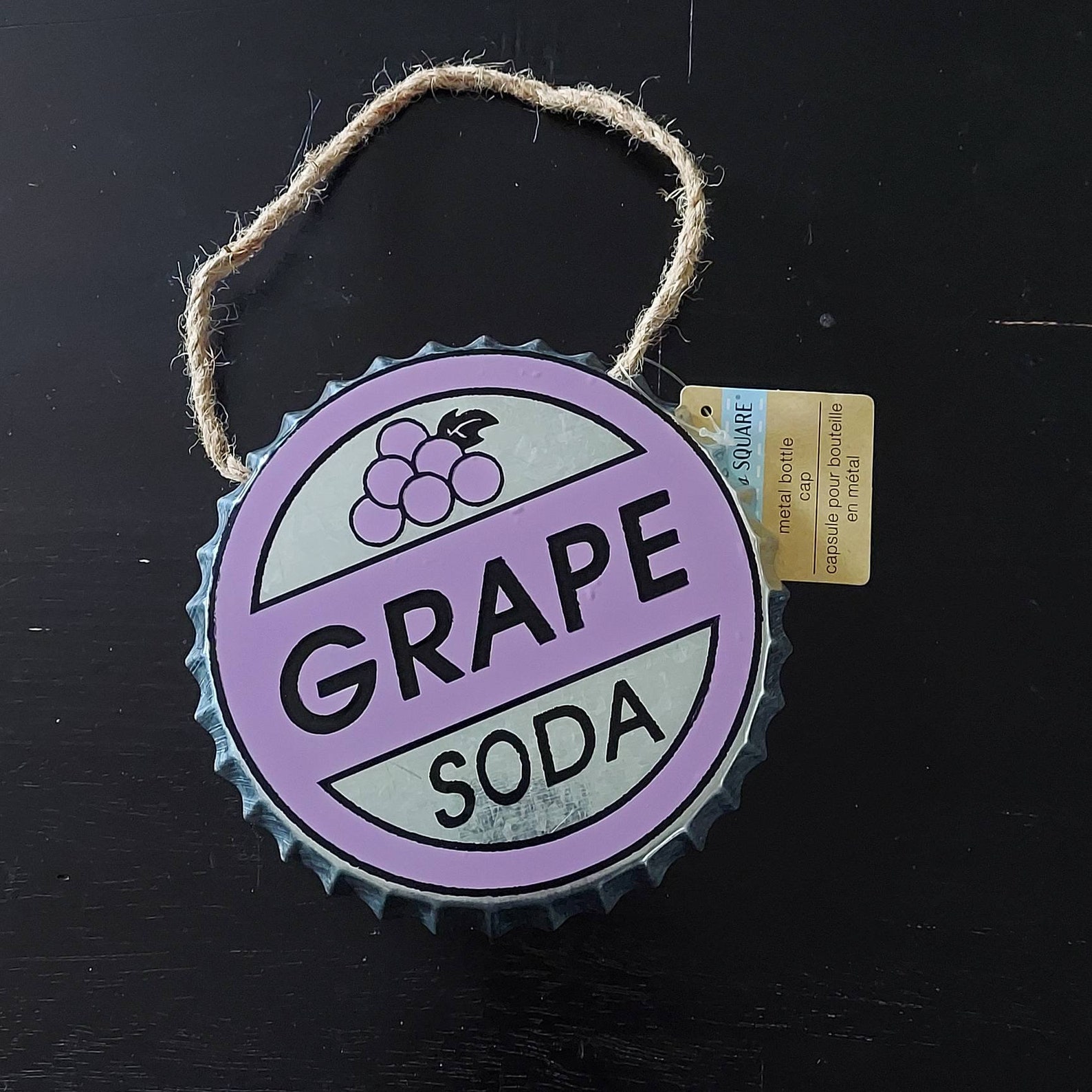 Grape Soda Bottle Cap wall decor Etsy