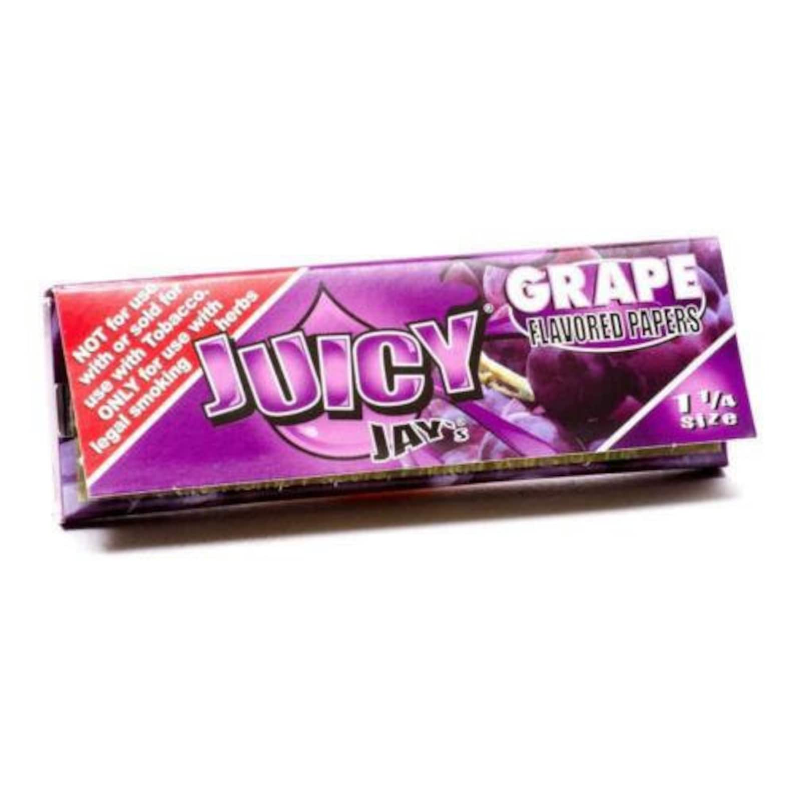 JUICY JAYS 1 pack Grape Flavored 1 1/4 Rolling Papers 100 Etsy
