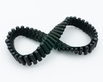 Simple leather bracelet for prayers, small rosaries