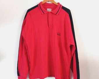 Top Long Sleeves Levi's Vintage 90s Y2k 2000s Size L T-shirt MEN skate/ surf black and red
