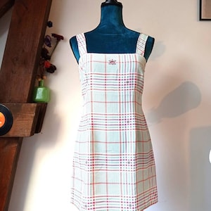 Robe à Bretelles CHIPIE - Carreaux Vert Et Jaune - Coton - Neuf Avec étiquettes