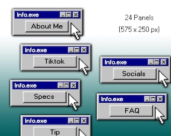 Streaming Panels - Windows 95 Style - Panels ONLY