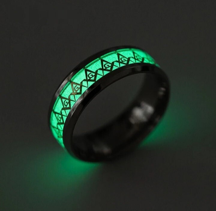 Green LED Finger Rings