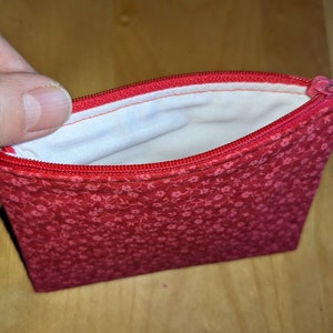Pochette pour cartes de crédit ou porte-monnaie avec doublure zippée