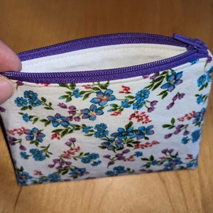 Pochette pour cartes de crédit ou porte-monnaie avec doublure zippée