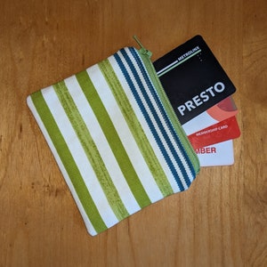 Pochette pour cartes de crédit ou porte-monnaie avec doublure zippée