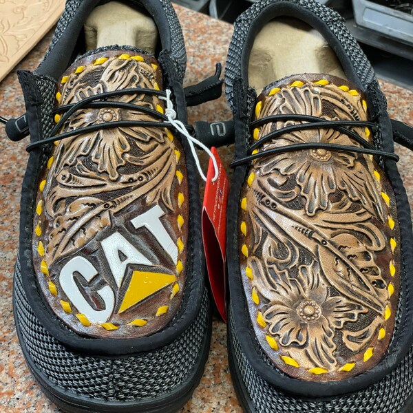 custom leather hey dudes womens