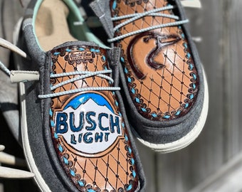 Hey Dude Busch Light - Etsy