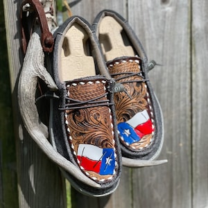 Texas Proud Custom Leather Hey Dude’s