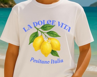 La Dolce Vita Lemon TShirt, Italian Summer Shirt, Comfort Colors® Summer Lemon Shirt,