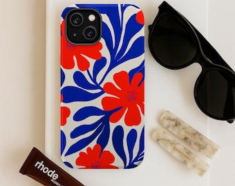 Matisse Floral Phone Case / Modern Art Flower MagSafe Magnet Embedded iPhone Case / iPhone 17 16 15 14 13 Pro Plus Max Mini
