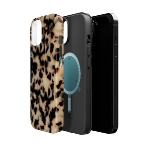 Blonde Tortoise Shell Print Phone Case / Animal Print MagSafe Phone Case / iPhone 17 16 15 14 13 Pro Plus Max Mini image 7
