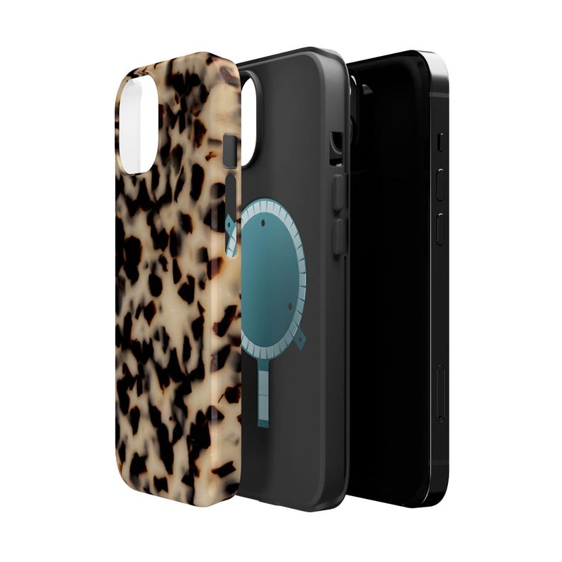 Blonde Tortoise Shell Print Phone Case / Animal Print MagSafe Phone Case / iPhone 17 16 15 14 13 Pro Plus Max Mini image 7