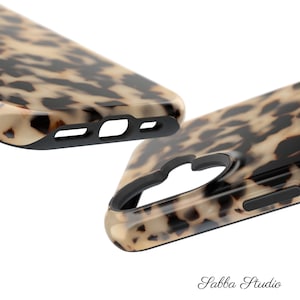 Blonde Tortoise Shell Print Phone Case / Animal Print MagSafe Phone Case / iPhone 17 16 15 14 13 Pro Plus Max Mini image 10