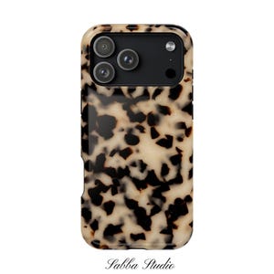 Blonde Tortoise Shell Print Phone Case / Animal Print MagSafe Phone Case / iPhone 17 16 15 14 13 Pro Plus Max Mini image 8