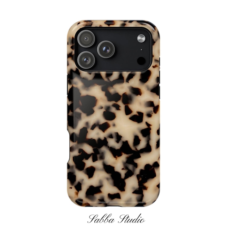 Blonde Tortoise Shell Print Phone Case / Animal Print MagSafe Phone Case / iPhone 17 16 15 14 13 Pro Plus Max Mini image 8